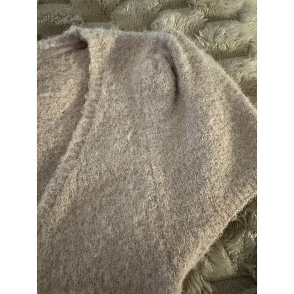 Free People Fuzzy Knit Short Sleeve Cropped Sweater Top Soft Pink Size XS - Picture 4 of 10